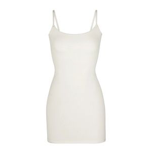 Skims Pointelle Logo Mini Dress
